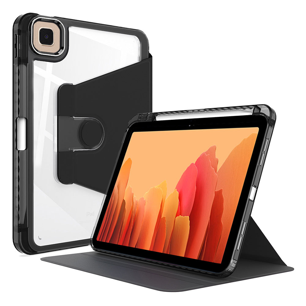 Husa de protectie pentru tableta Techsuit Crystal Vision compatibila cu Samsung Galaxy Tab A7 10.4 (2020), Policarbonat TPU, negru