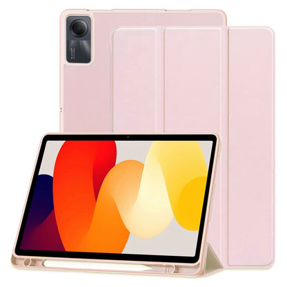 Husa de protectie pentru tableta Techsuit Flex Trifold compatibila cu Xiaomi Redmi Pad SE 11, roz, TPU