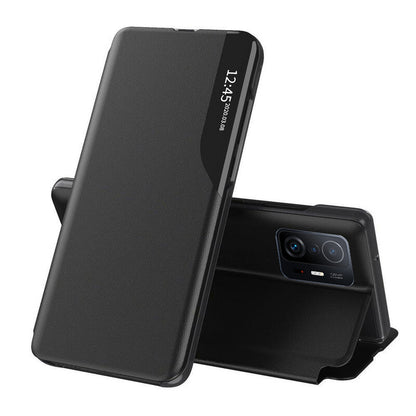 Husa de protectie Techsuit eFold Series compatibila cu Xiaomi 11T Pro, acoperire spate, negru