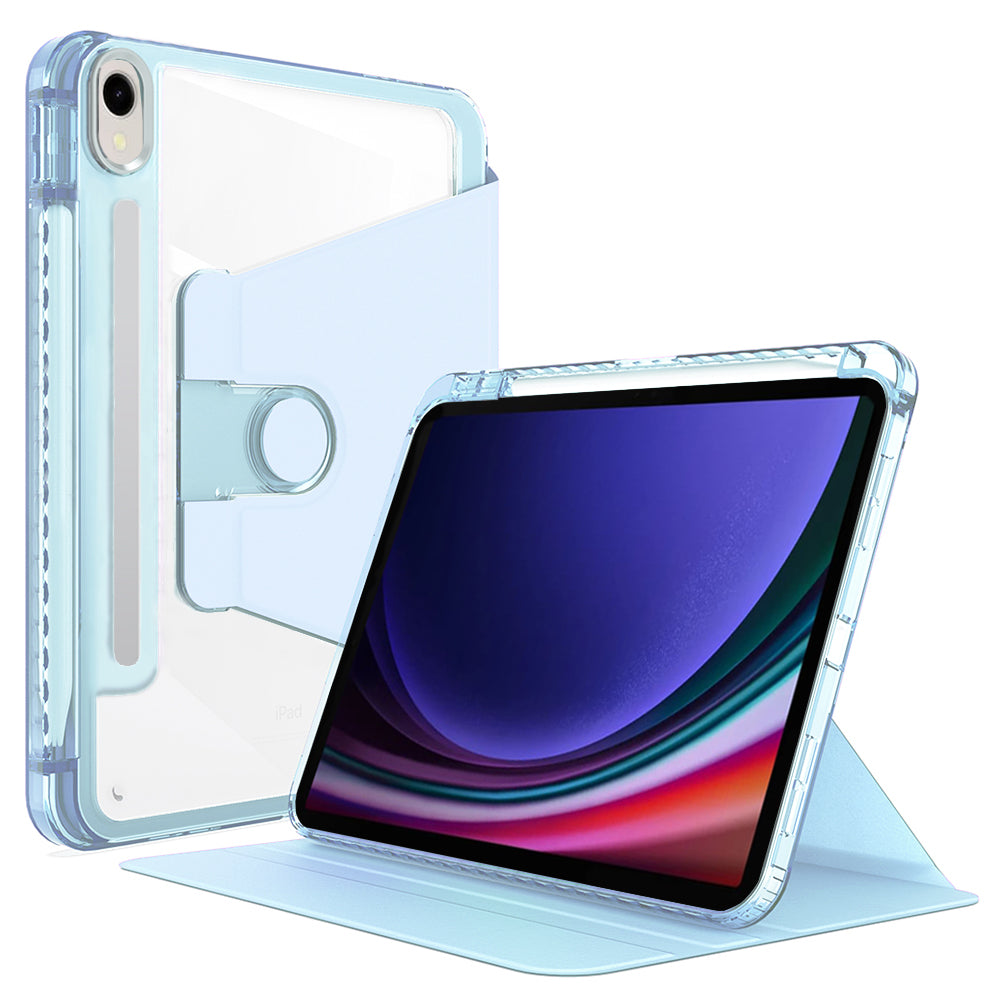 Husa de protectie pentru tableta Techsuit Crystal Vision compatibila cu Samsung Galaxy Tab S9, Policarbonat TPU, bleu