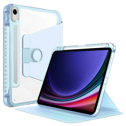 Husa de protectie pentru tableta Techsuit Crystal Vision compatibila cu Samsung Galaxy Tab S9 FE, Policarbonat TPU, bleu