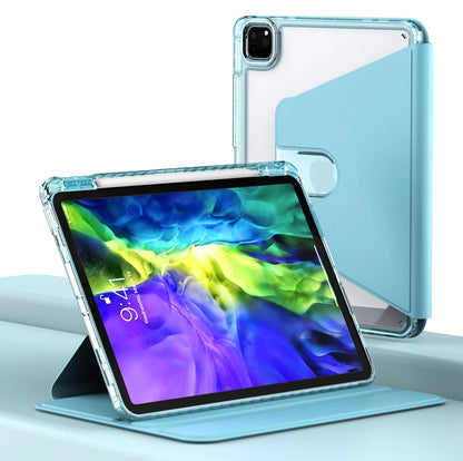 Husa de protectie pentru tableta Techsuit Crystal Vision compatibila cu Samsung Galaxy Tab S9, Policarbonat TPU, bleu