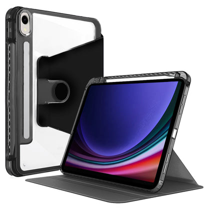 Husa de protectie pentru tableta Techsuit Crystal Vision compatibila cu Samsung Galaxy Tab S9, Policarbonat TPU, negru