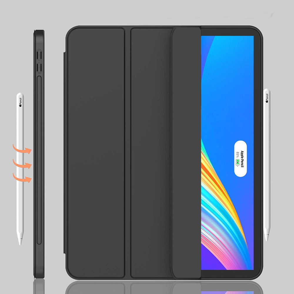 Husa de protectie pentru tableta Techsuit Flex Trifold compatibila cu Apple iPad Pro 12.9 (2020), verde inchis, TPU