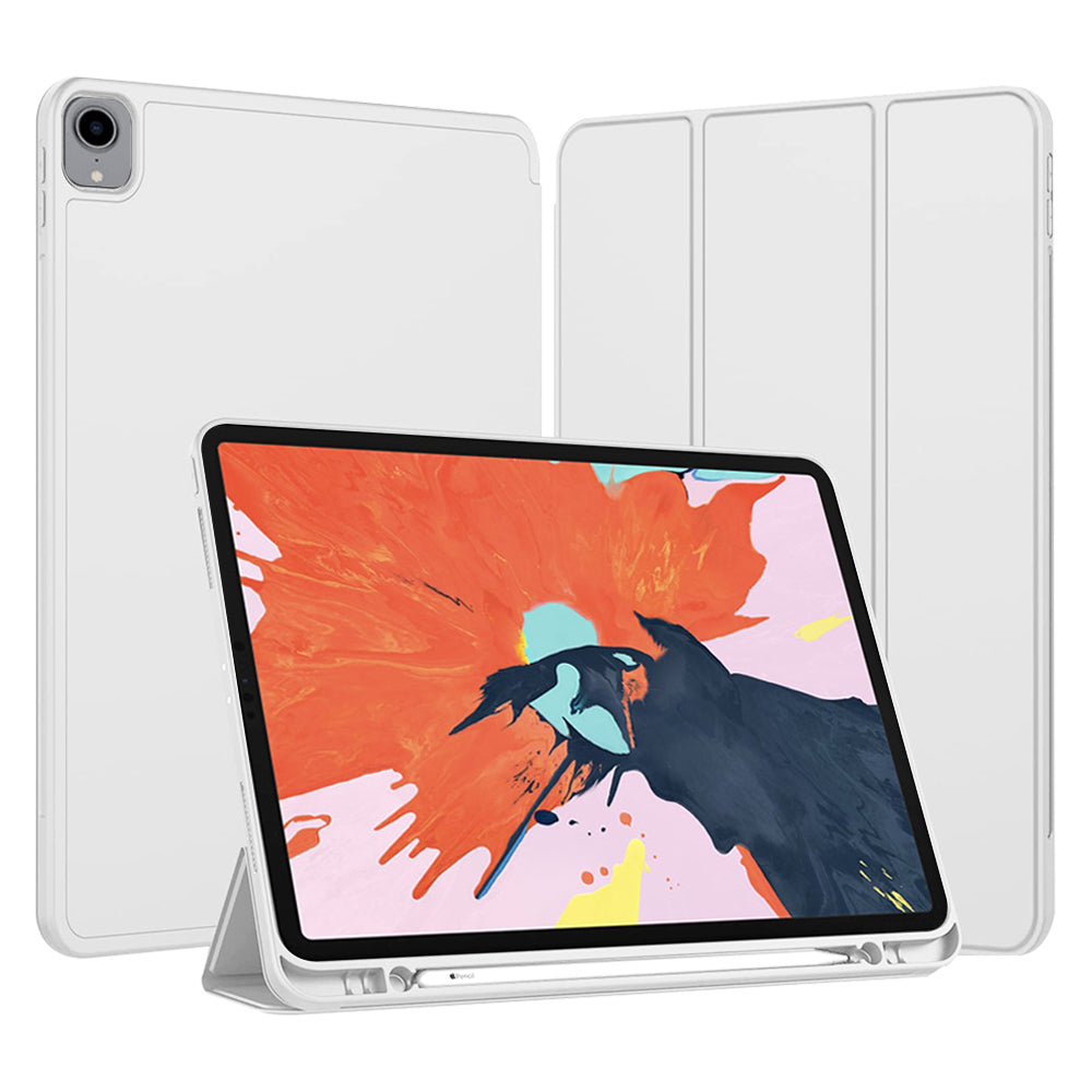 Husa de protectie pentru tableta Techsuit Flex Trifold compatibila cu Apple iPad Pro 12.9 (2021), gri, TPU