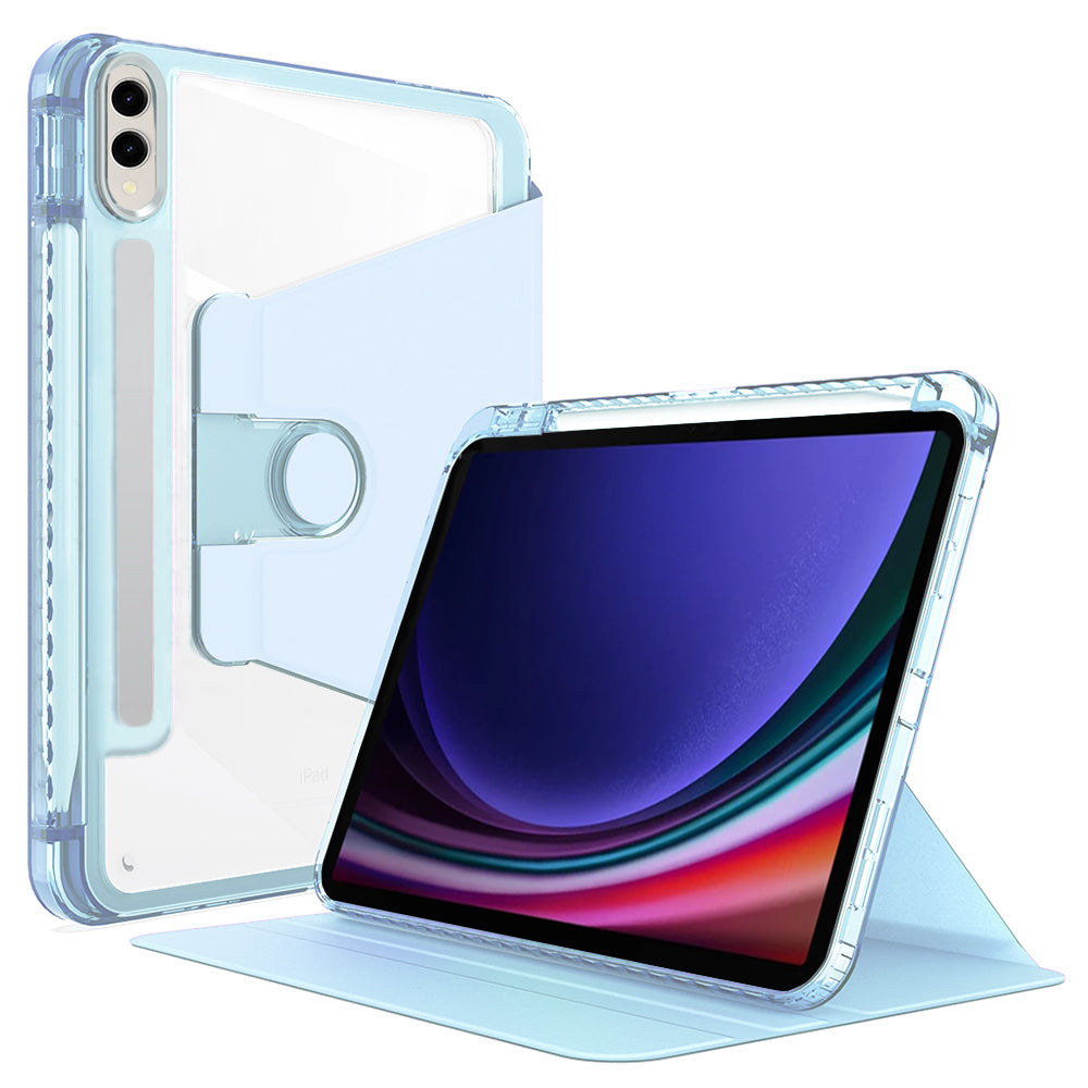 Husa de protectie pentru tableta Techsuit Crystal Vision compatibila cu Samsung Galaxy Tab S10 Ultra, Policarbonat TPU, bleu