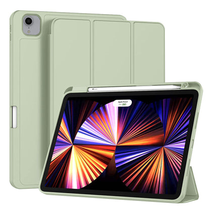 Husa de protectie pentru tableta Techsuit Flex Trifold compatibila cu Apple iPad Pro 11 (2020), verde deschis, TPU