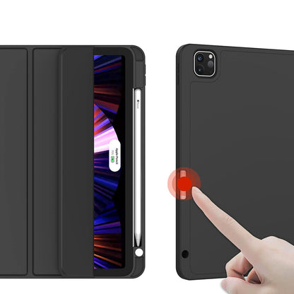 Husa de protectie pentru tableta Techsuit Flex Trifold compatibila cu Apple iPad Pro 11 (2022), bleu, TPU