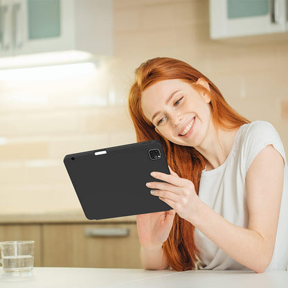 Husa de protectie pentru tableta Techsuit Flex Trifold compatibila cu Apple iPad Pro 11 (2020), negru, TPU