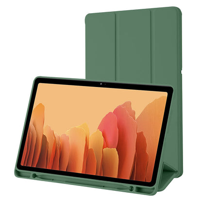 Husa de protectie pentru tableta Techsuit Flex Trifold compatibila cu Samsung Galaxy Tab A7 10.4 2020 T500, verde inchis, TPU