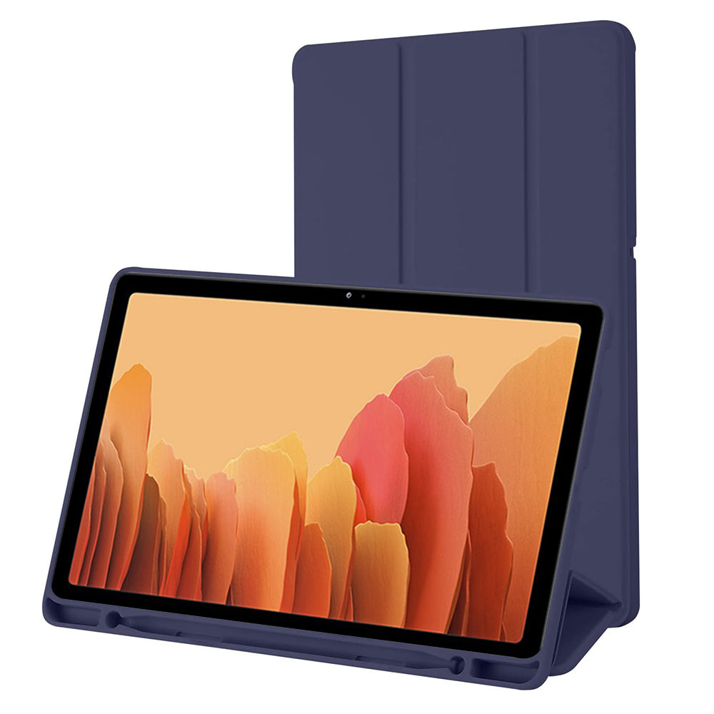 Husa de protectie pentru tableta Techsuit Flex Trifold compatibila cu Samsung Galaxy Tab A7 10.4 2020 T505, bleumarin, TPU