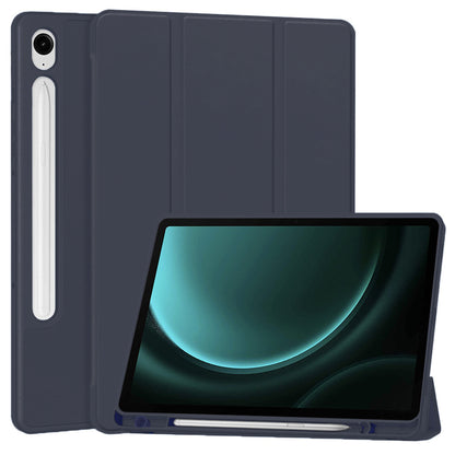 Husa de protectie pentru tableta Techsuit Flex Trifold compatibila cu Samsung Galaxy Tab S9 FE, bleumarin, TPU