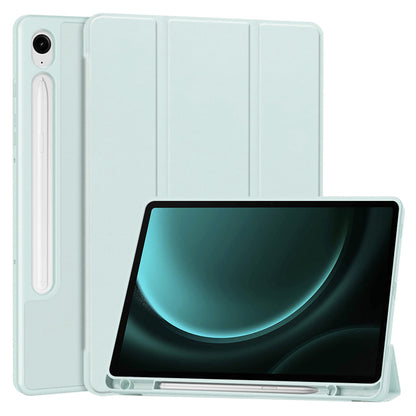 Husa de protectie pentru tableta Techsuit Flex Trifold compatibila cu Samsung Galaxy Tab S9 FE, bleu, TPU