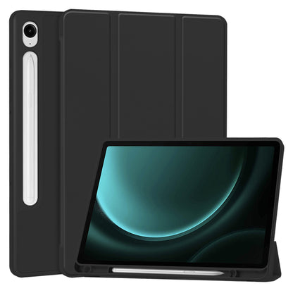 Husa de protectie pentru tableta Techsuit Flex Trifold compatibila cu Samsung Galaxy Tab S9 FE, negru, TPU