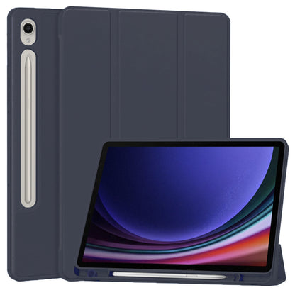Husa de protectie pentru tableta Techsuit Flex Trifold compatibila cu Samsung Galaxy Tab S9, bleumarin, TPU