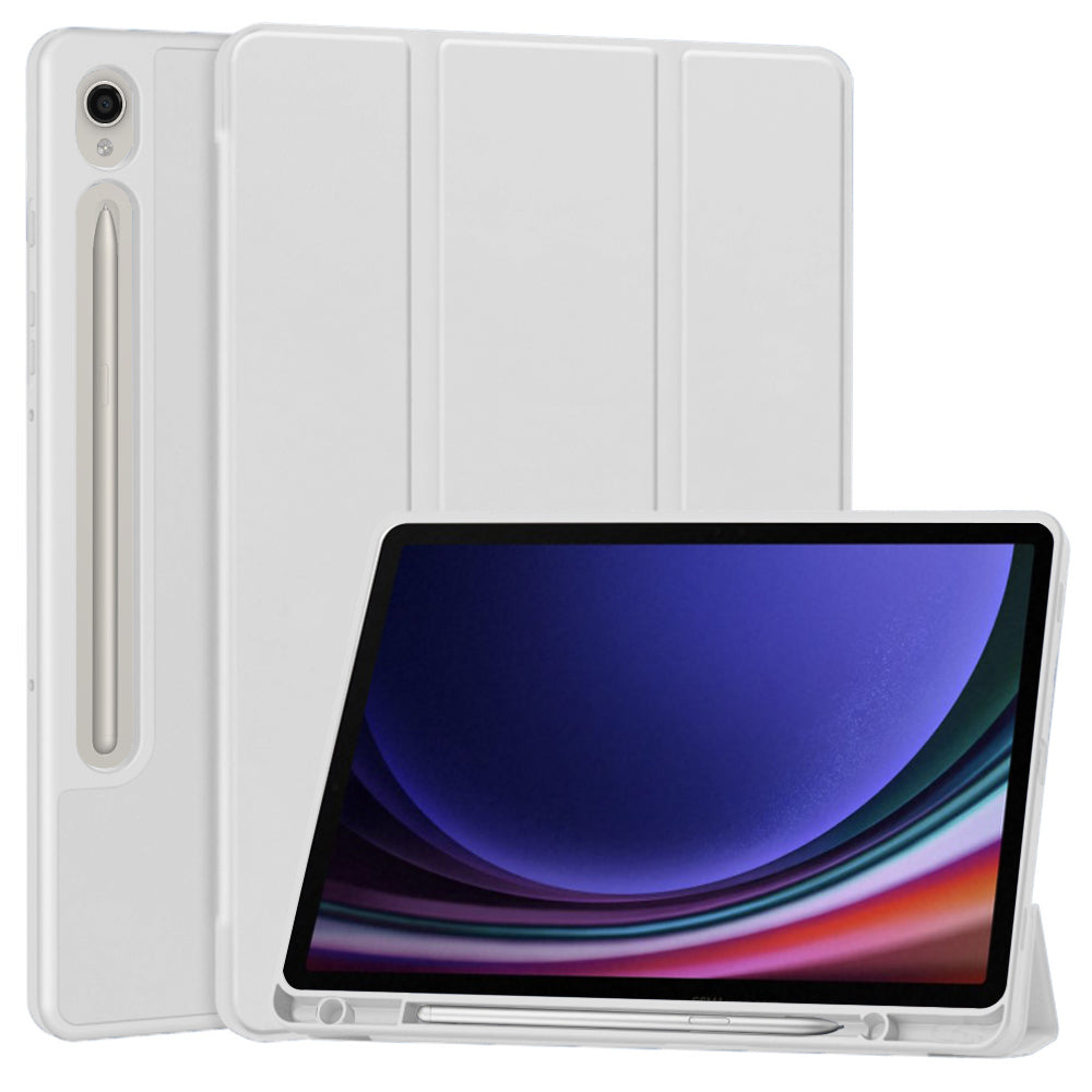 Husa de protectie pentru tableta Techsuit Flex Trifold compatibila cu Samsung Galaxy Tab S9, gri, TPU