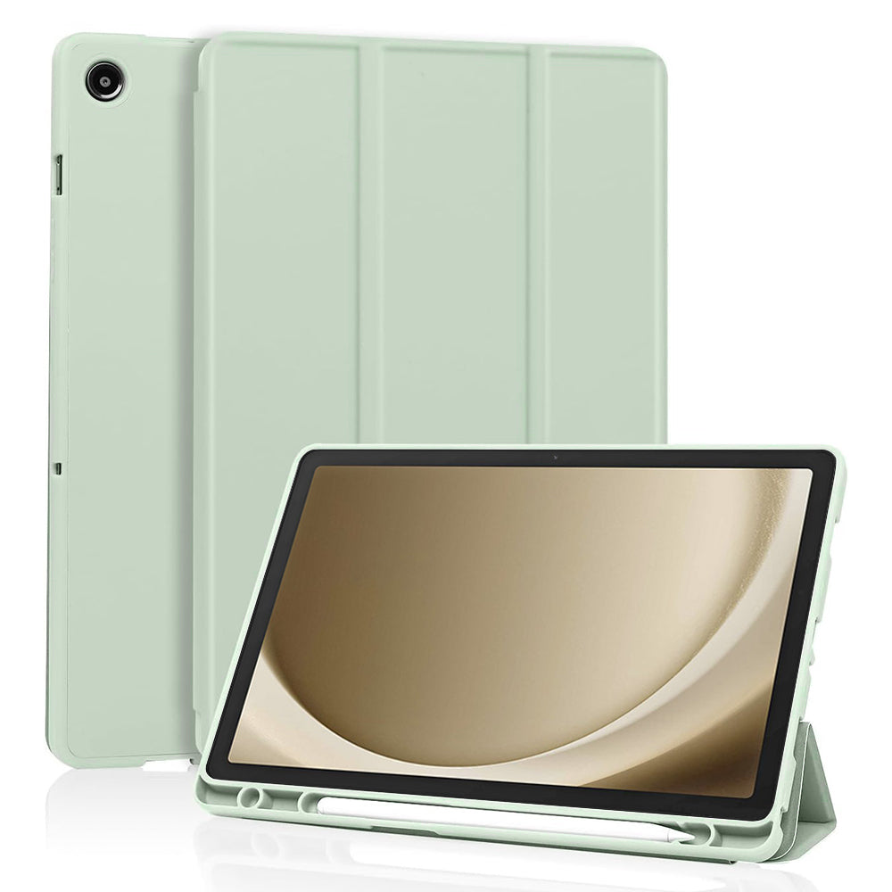 Husa de protectie pentru tableta Techsuit Flex Trifold compatibila cu Samsung Galaxy Tab A9 Plus, verde deschis, TPU