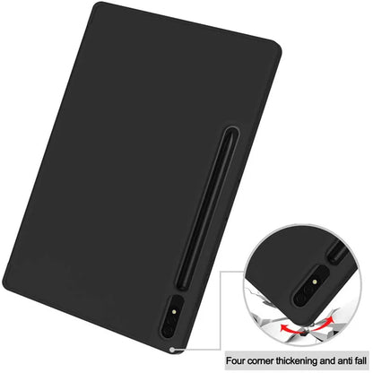Husa de protectie pentru tableta Techsuit Flex Trifold compatibila cu Samsung Galaxy Tab S8 Plus, negru, TPU