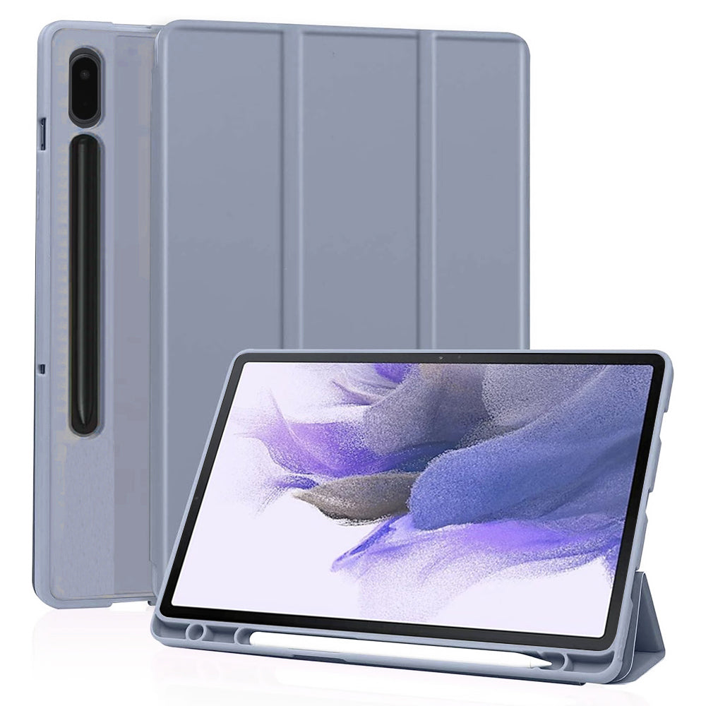 Husa de protectie pentru tableta Techsuit Flex Trifold compatibila cu Samsung Galaxy Tab S7 FE, mov, TPU