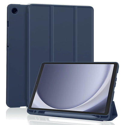 Husa de protectie pentru tableta Techsuit Flex Trifold compatibila cu Samsung Galaxy Tab A9, bleumarin, TPU