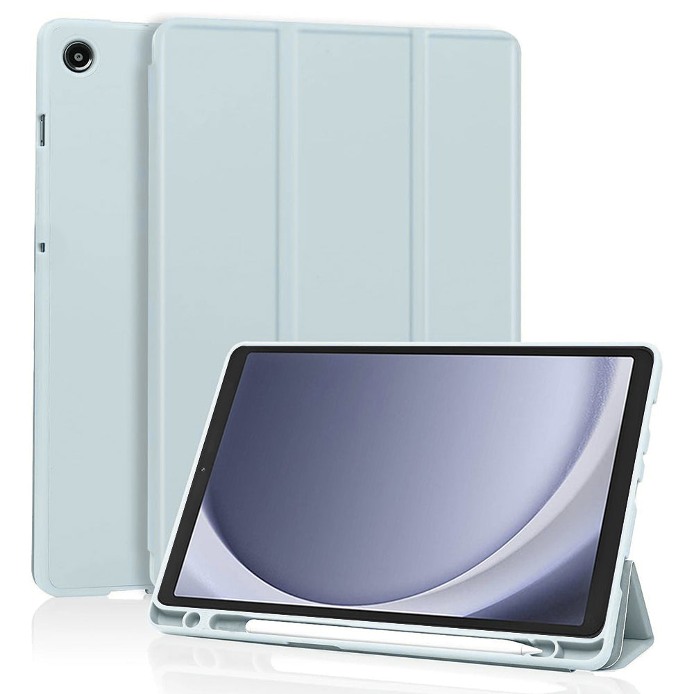 Husa de protectie pentru tableta Techsuit Flex Trifold compatibila cu Samsung Galaxy Tab A9, bleu, TPU