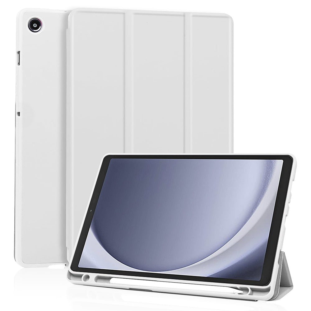 Husa de protectie pentru tableta Techsuit Flex Trifold compatibila cu Samsung Galaxy Tab A9, gri, TPU