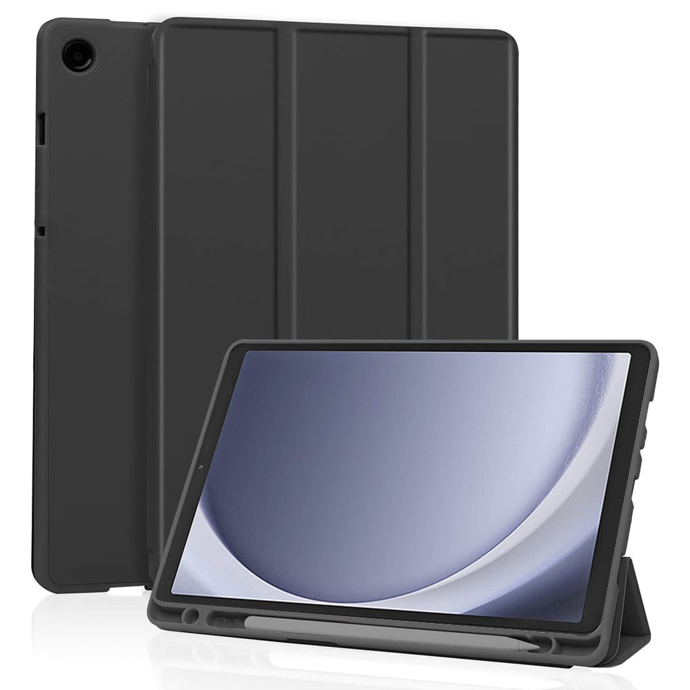 Husa de protectie pentru tableta Techsuit Flex Trifold compatibila cu Samsung Galaxy Tab A9, negru, TPU