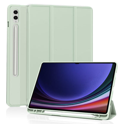 Husa de protectie pentru tableta Techsuit Flex Trifold compatibila cu Samsung Galaxy Tab S9 Ultra, verde deschis, TPU