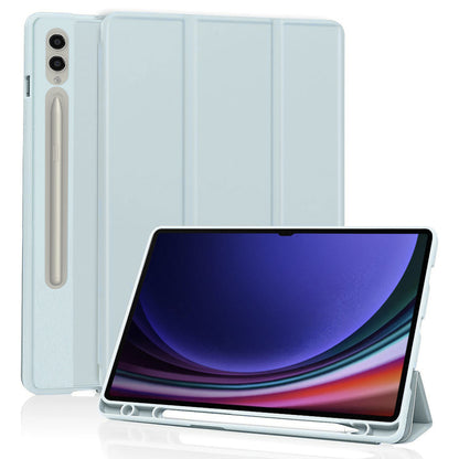 Husa de protectie pentru tableta Techsuit Flex Trifold compatibila cu Samsung Galaxy Tab S10 Ultra, bleu, TPU