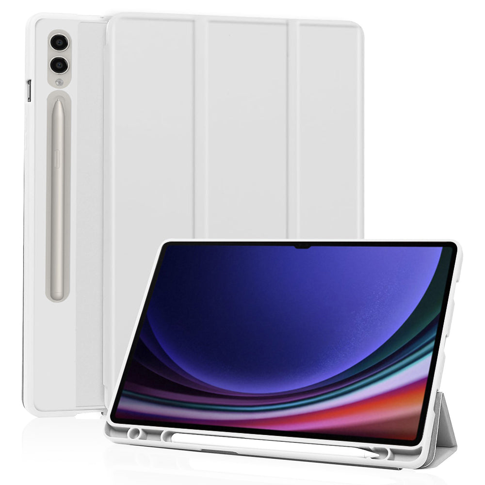 Husa de protectie pentru tableta Techsuit Flex Trifold compatibila cu Samsung Galaxy Tab S10 Ultra, gri, TPU