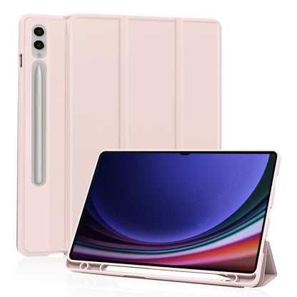 Husa de protectie pentru tableta Techsuit Flex Trifold compatibila cu Samsung Galaxy Tab S10 Ultra, roz, TPU