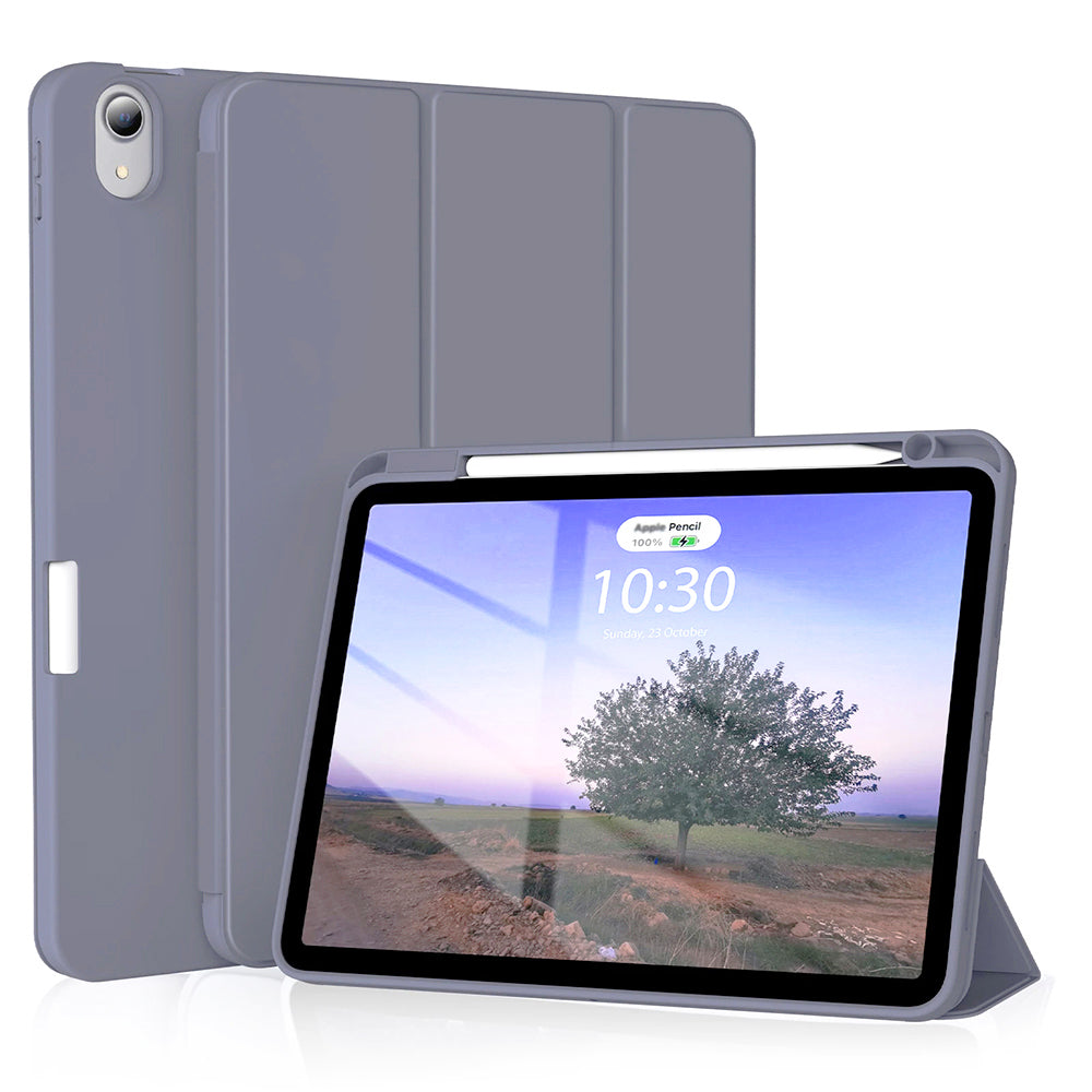 Husa de protectie pentru tableta Techsuit Flex Trifold compatibila cu Apple iPad Air 5 (2022), mov, TPU