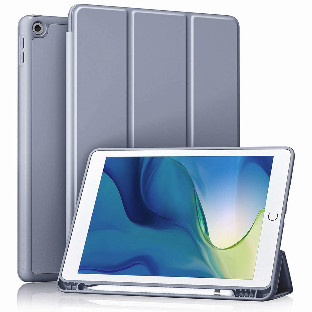 Husa de protectie pentru tableta Techsuit Flex Trifold compatibila cu Apple iPad 10.2 (2021), mov, TPU