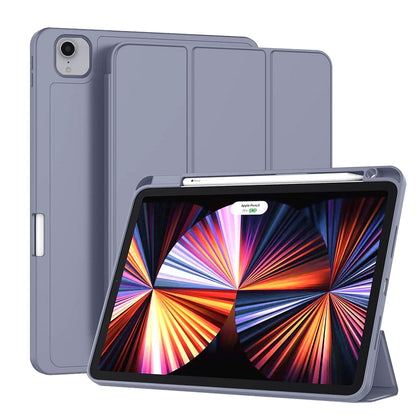 Husa de protectie pentru tableta Techsuit Flex Trifold compatibila cu Apple iPad Pro 11 (2022), mov, TPU