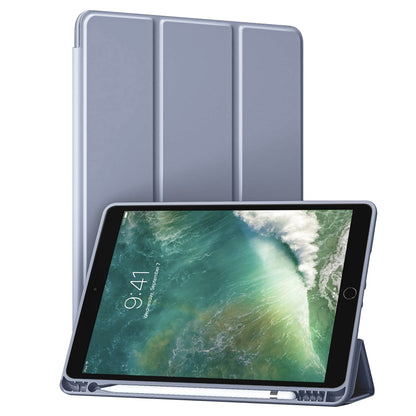 Husa de protectie pentru tableta Techsuit Flex Trifold compatibila cu Apple iPad Air 10.5 2019, mov, TPU