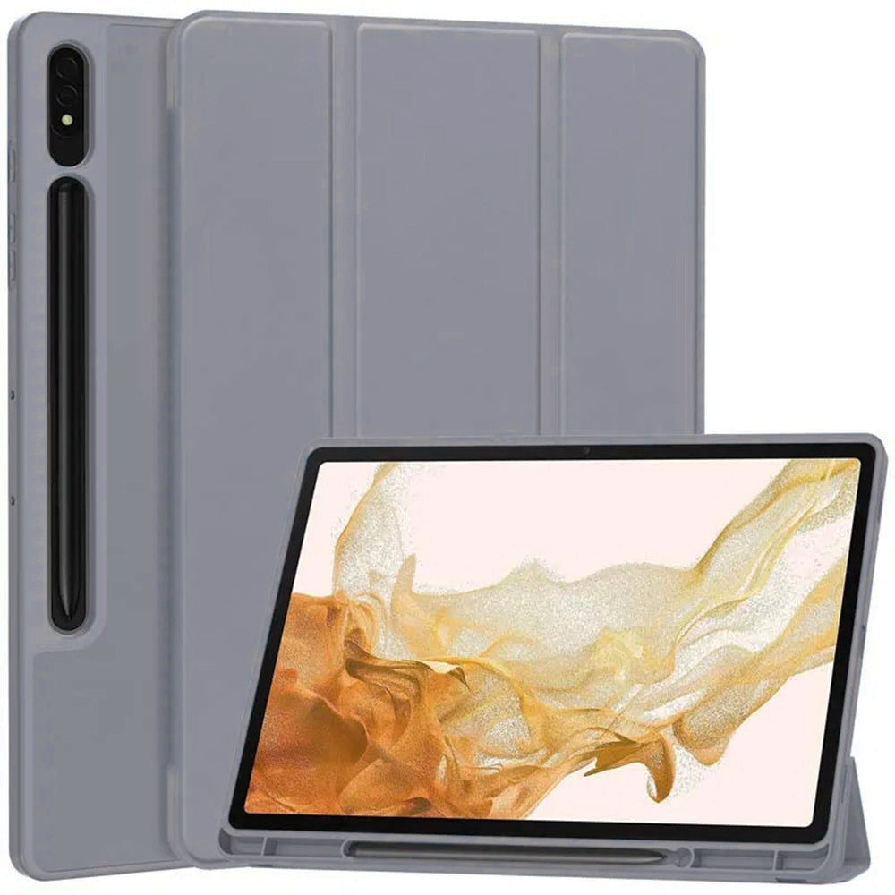 Husa de protectie pentru tableta Techsuit Flex Trifold compatibila cu Samsung Galaxy Tab S8 Plus, mov, TPU