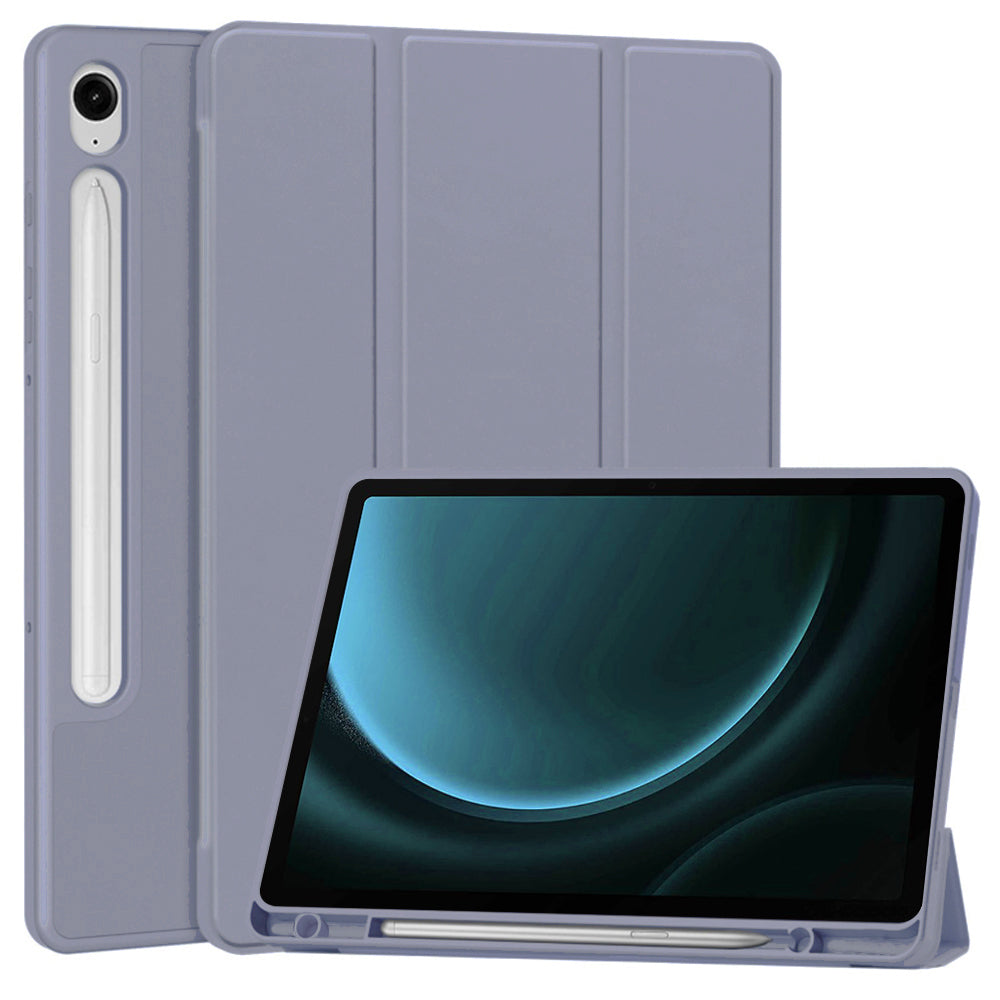 Husa de protectie pentru tableta Techsuit Flex Trifold compatibila cu Samsung Galaxy Tab S9 FE, mov, TPU