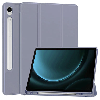 Husa de protectie pentru tableta Techsuit Flex Trifold compatibila cu Samsung Galaxy Tab S9 FE, mov, TPU