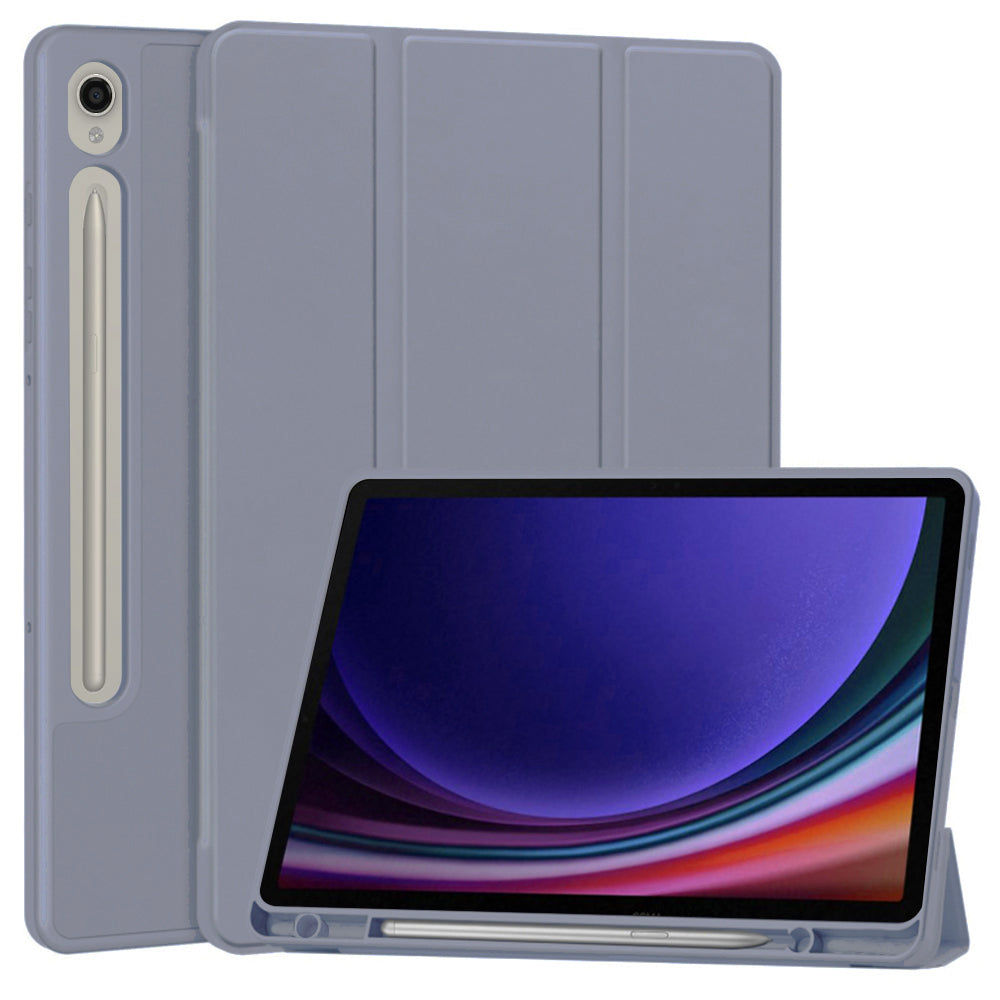 Husa de protectie pentru tableta Techsuit Flex Trifold compatibila cu Samsung Galaxy Tab S9, mov, TPU