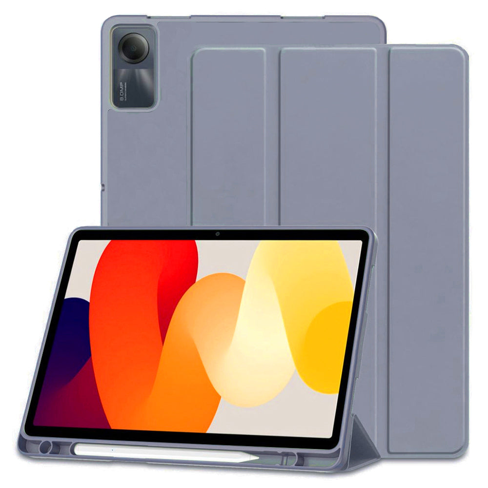 Husa de protectie pentru tableta Techsuit Flex Trifold compatibila cu Xiaomi Redmi Pad SE 11, mov, TPU