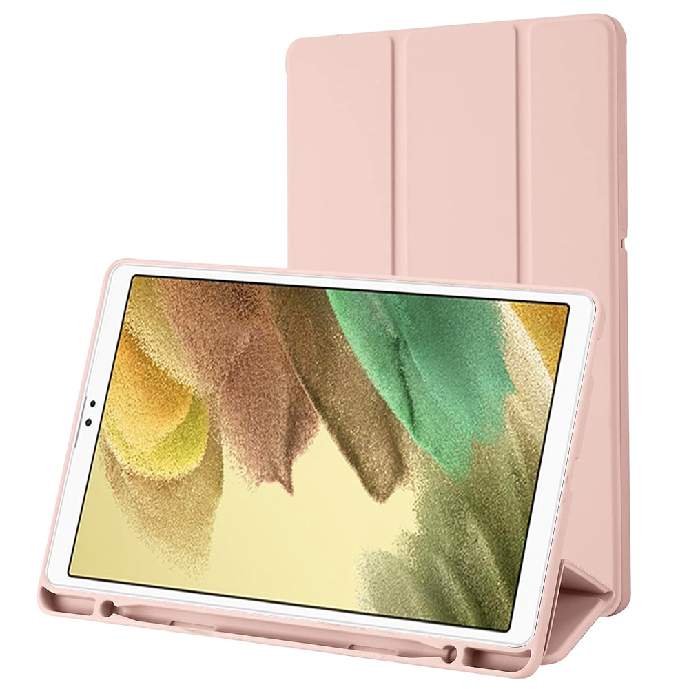 Husa de protectie pentru tableta Techsuit Flex Trifold compatibila cu Samsung Galaxy Tab A7 Lite, roz, TPU