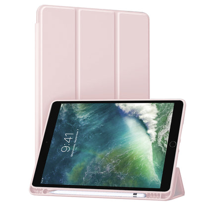 Husa de protectie pentru tableta Techsuit Flex Trifold compatibila cu Apple iPad Air 10.5 2019, roz, TPU