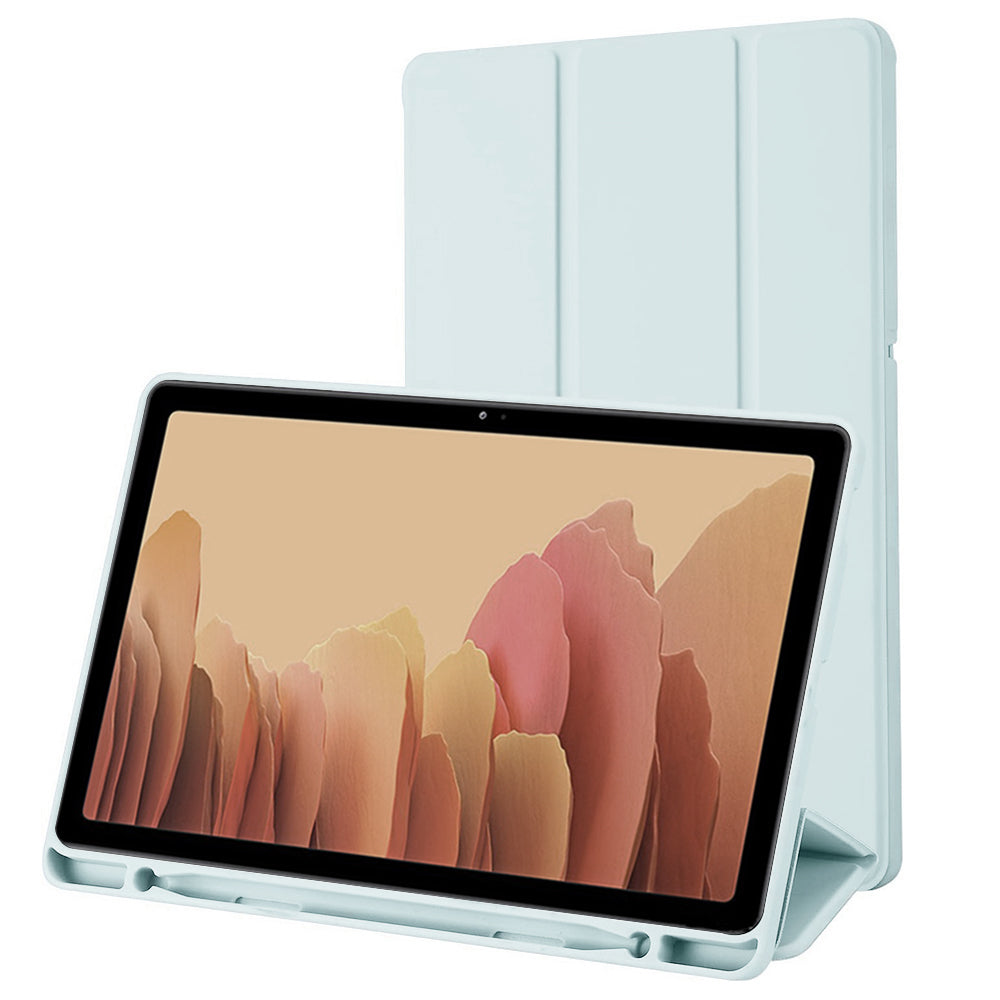 Husa de protectie pentru tableta Techsuit Flex Trifold compatibila cu Samsung Galaxy Tab A7 10.4 2020 T505, bleu, TPU