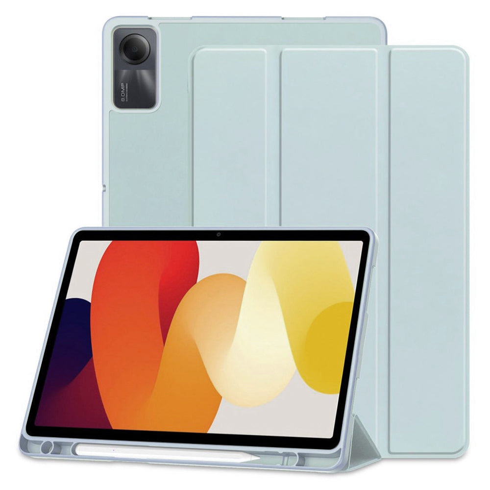 Husa de protectie pentru tableta Techsuit Flex Trifold compatibila cu Xiaomi Redmi Pad SE 11, bleu, TPU