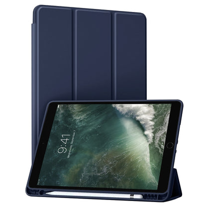 Husa de protectie pentru tableta Techsuit Flex Trifold compatibila cu Apple iPad Air 10.5 2019, bleumarin, TPU