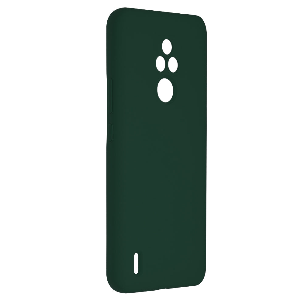 Husa de protectie Techsuit Soft Edge Silicone compatibila cu Motorola Moto E7, acoperire spate, verde inchis