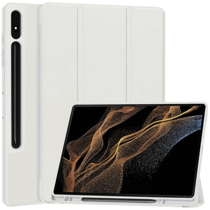 Husa de protectie pentru tableta Techsuit Flex Trifold compatibila cu Samsung Galaxy Tab S8 Ultra, gri, TPU