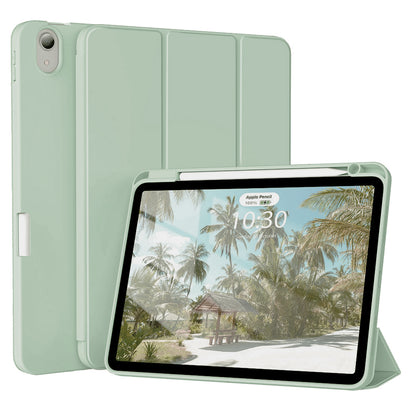 Husa de protectie pentru tableta Techsuit Flex Trifold compatibila cu Apple iPad Air 5 (2022), verde deschis, TPU