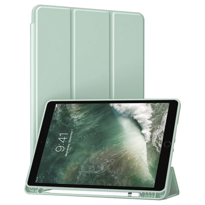 Husa de protectie pentru tableta Techsuit Flex Trifold compatibila cu Apple iPad Air 10.5 2017, verde deschis, TPU