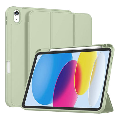 Husa de protectie pentru tableta Techsuit Flex Trifold compatibila cu Apple iPad 10 (2022) 10.9, verde deschis, TPU